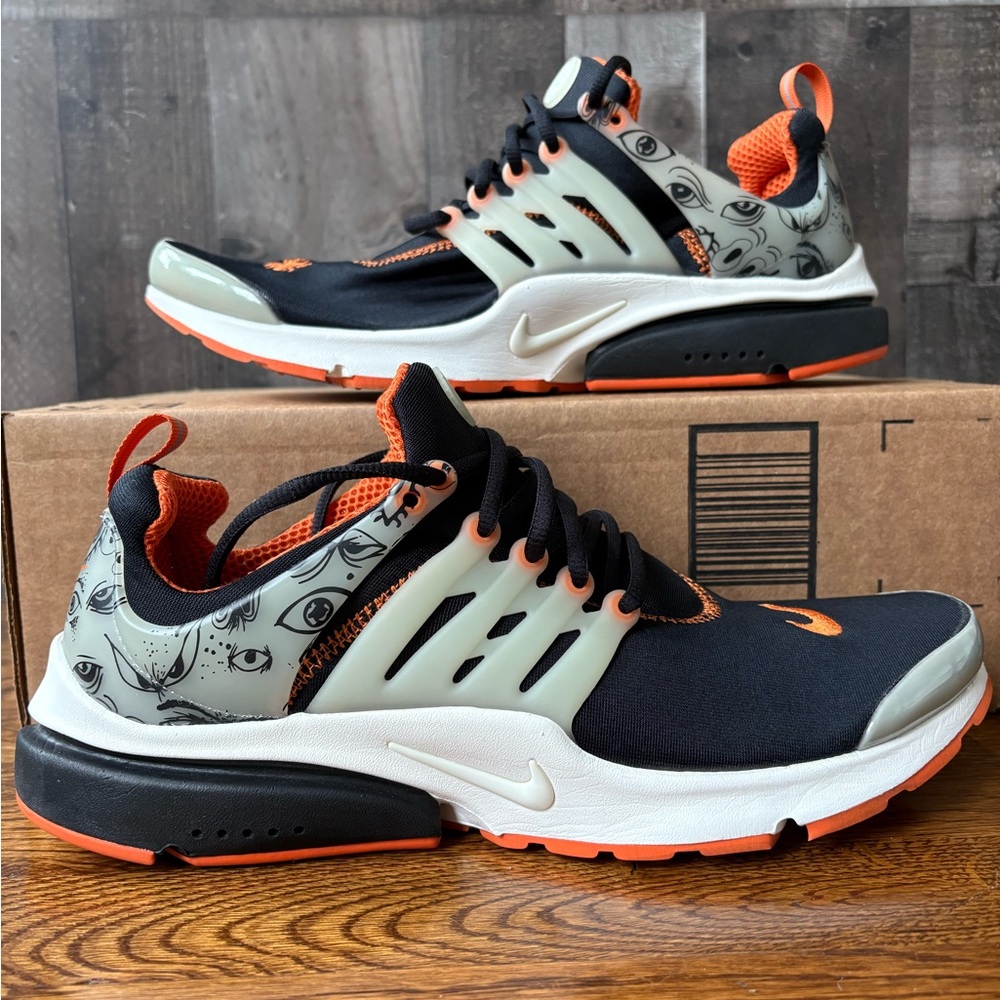 Nike Air Presto Premium Halloween Black Orange Starfish SZ 13 Glow *NO INSOLES*.